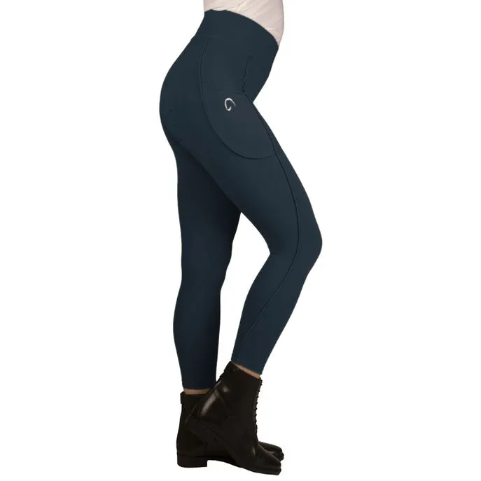 WOMEN&#x27;S FULL GRIP LEGGINGS NAVY