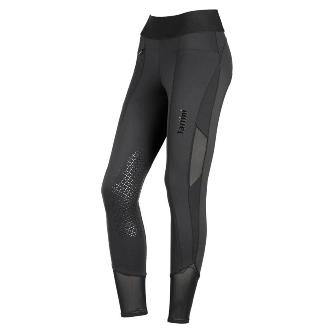 WOMEN&#x27;S LEGGINGS KNEE GRIP MARIGOLD BLACK